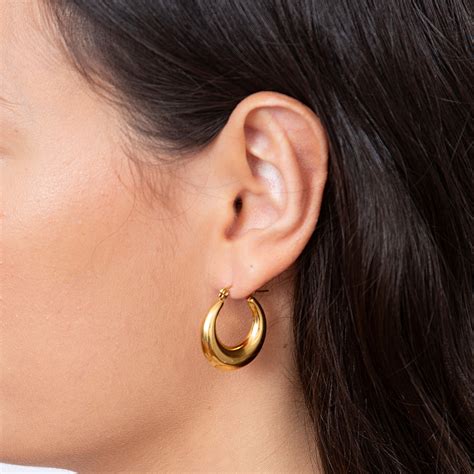 Darcey hoop earrings in gold